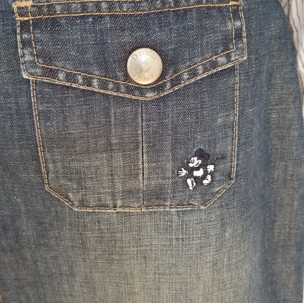 RARE VTG Donaldson The Walt Disney Co. Denim Midi Length Denim Skirt Sz 6 /40 - Picture 11 of 12
